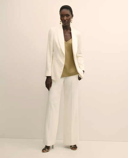 Crepe Shawl-Collar Dinner Jacket, image 2