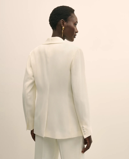 Crepe Shawl-Collar Dinner Jacket, image 4