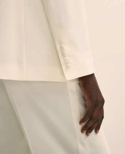 Crepe Shawl-Collar Dinner Jacket, image 5