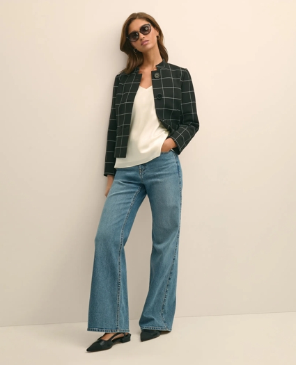 Cropped Windowpane Jacket, image 2