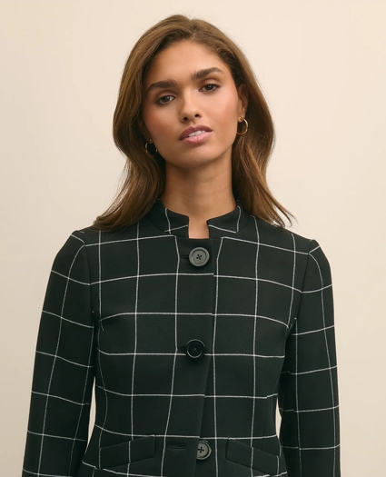 Cropped Windowpane Jacket, image 3