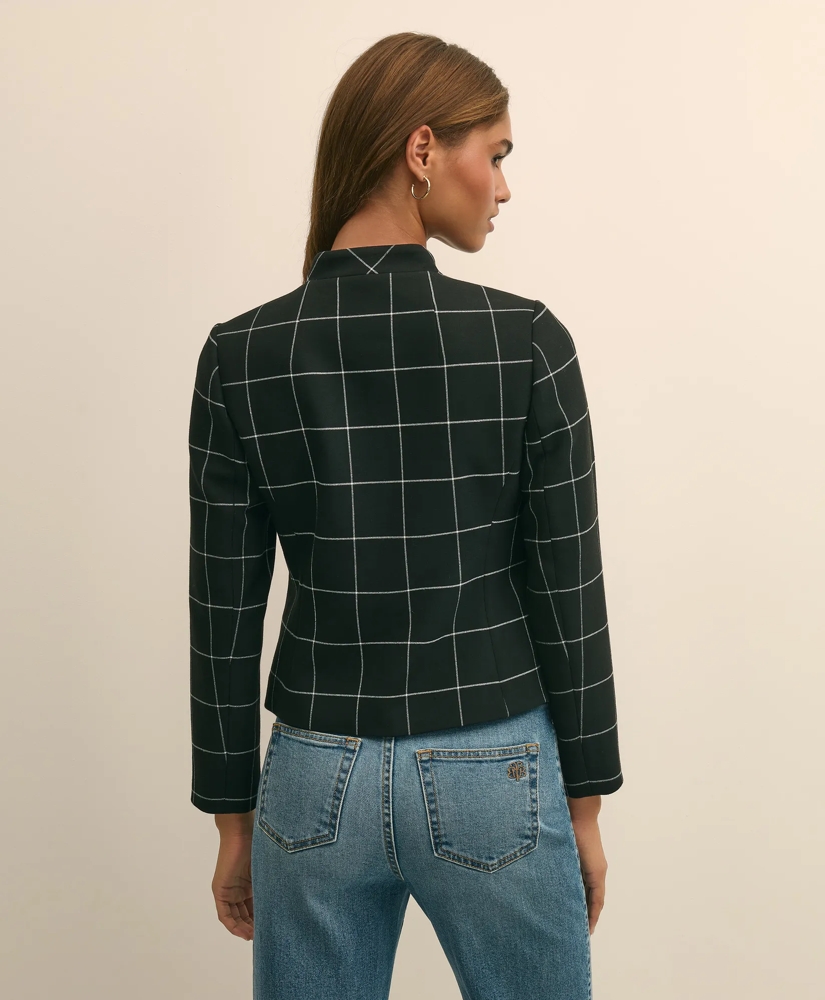 Cropped Windowpane Jacket, image 4