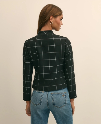 Cropped Windowpane Jacket, image 4