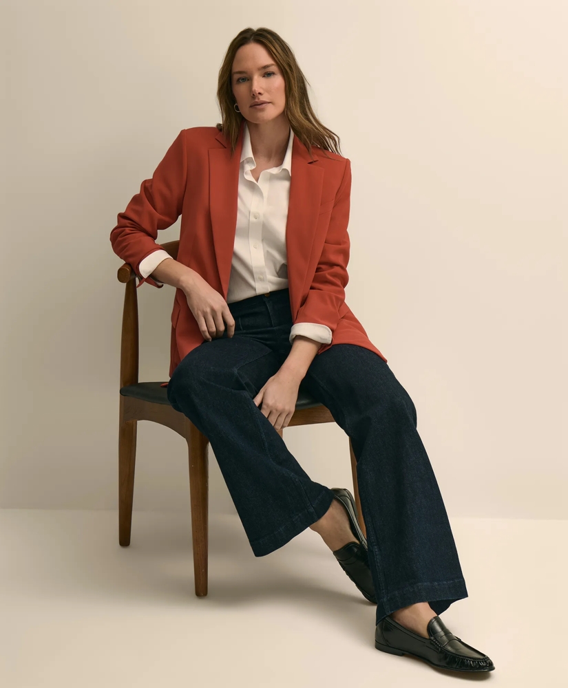 Crepe Relaxed-Fit Jacket, image 2