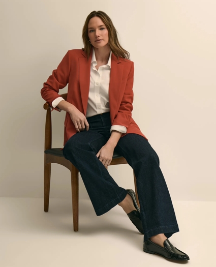 Crepe Relaxed-Fit Jacket, image 2