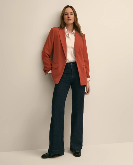 Crepe Relaxed-Fit Jacket, image 8