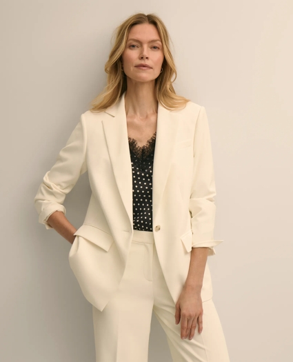 Crepe Relaxed Fit Jacket, image 3