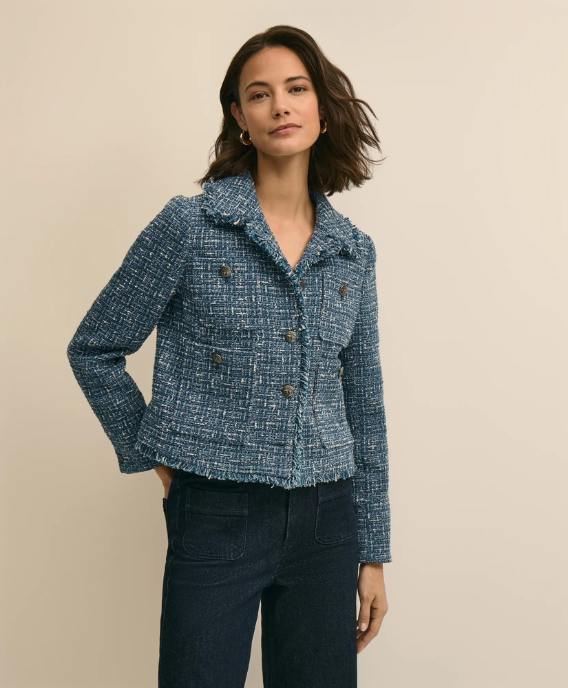 Cotton Blend Tweed Jacket, image 4