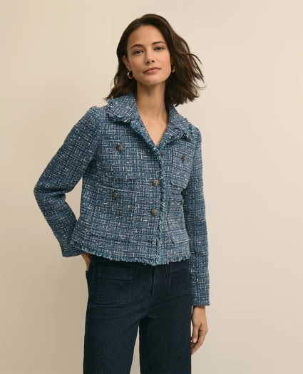 Cotton Blend Tweed Jacket, image 4