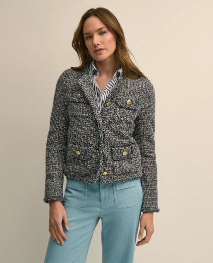 Cotton Blend Tweed Jacket, image 3