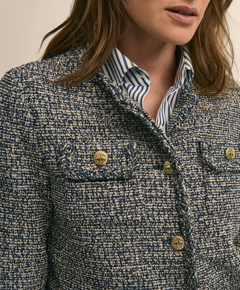 Cotton Blend Tweed Jacket, image 5