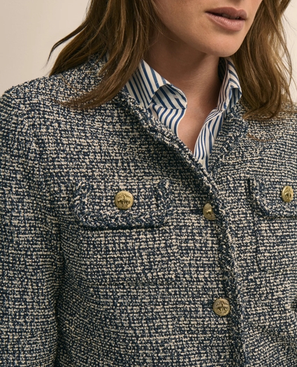Cotton Blend Tweed Jacket, image 5