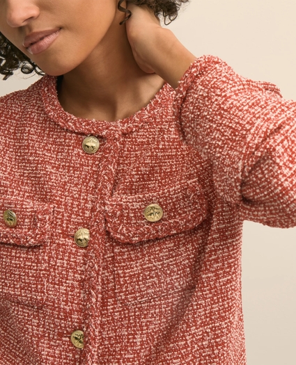 Cotton Blend Tweed Jacket, image 3
