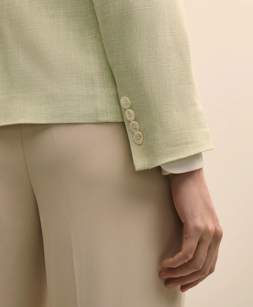 Viscose Melange Tweed Double-Breasted Jacket, image 5