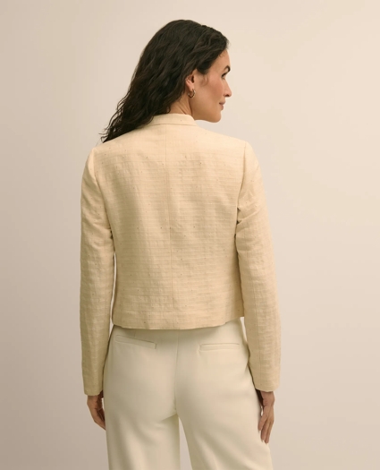 Linen-Cotton Blend Sequin Jacket, image 4