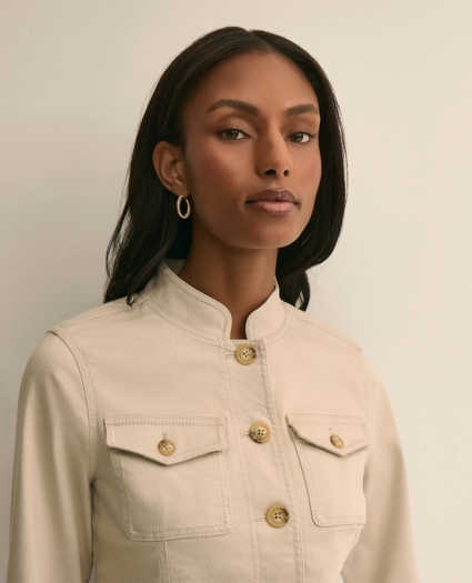 Cotton Blend Twill Jacket, image 3