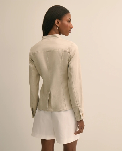 Cotton Blend Twill Jacket, image 4