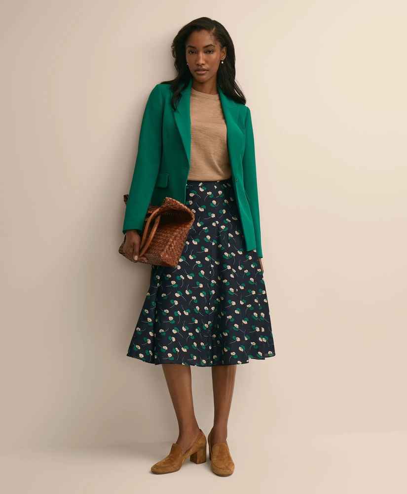 Fine Crepe Peak-Lapel Jacket, image 2