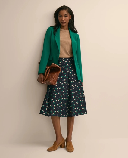 Fine Crepe Peak-Lapel Jacket, image 2