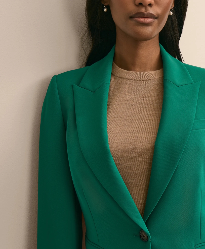 Fine Crepe Peak-Lapel Jacket, image 3