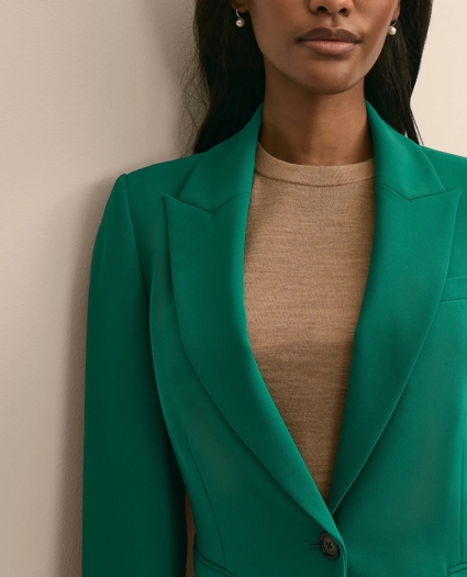 Fine Crepe Peak-Lapel Jacket, image 3