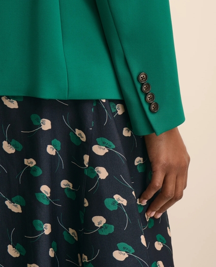 Fine Crepe Peak-Lapel Jacket, image 5
