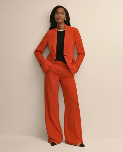 Fine Crepe Peak-Lapel Jacket, image 1