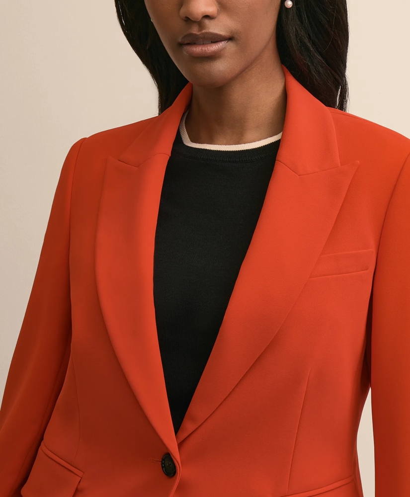 Fine Crepe Peak-Lapel Jacket, image 3