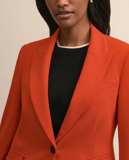 Fine Crepe Peak-Lapel Jacket, image 3