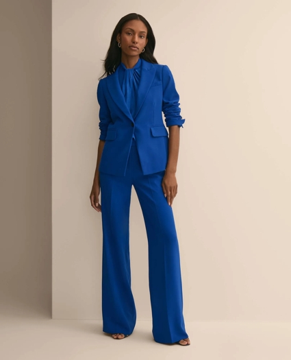 Fine Crepe Peak-Lapel Jacket, image 2