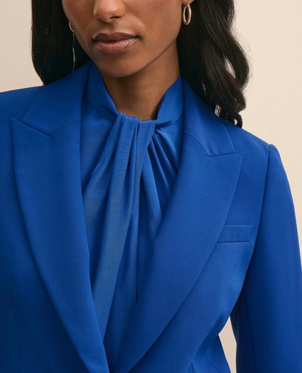 Fine Crepe Peak-Lapel Jacket, image 3