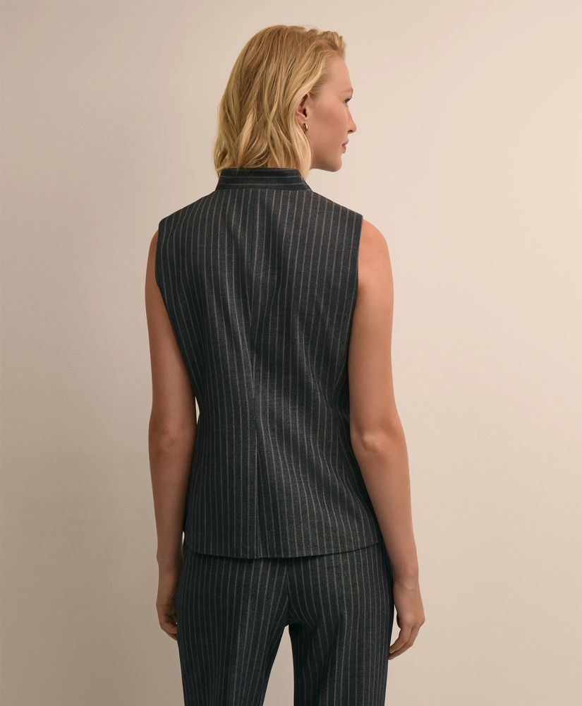 Viscose Blend Pinstripe Vest, image 4