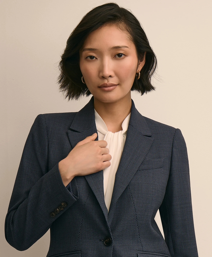 Wool Blend Birdseye Jacket, image 3