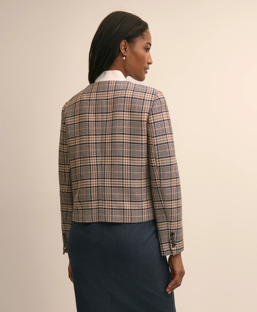 Cotton-Blend Plaid Jacket, image 4