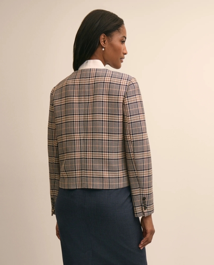 Cotton-Blend Plaid Jacket, image 4