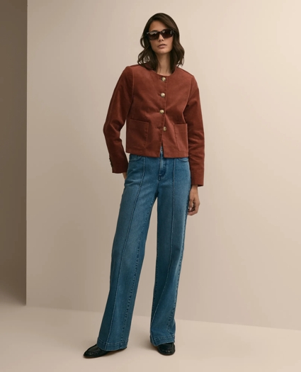 Cotton Blend Velveteen Jacket, image 2