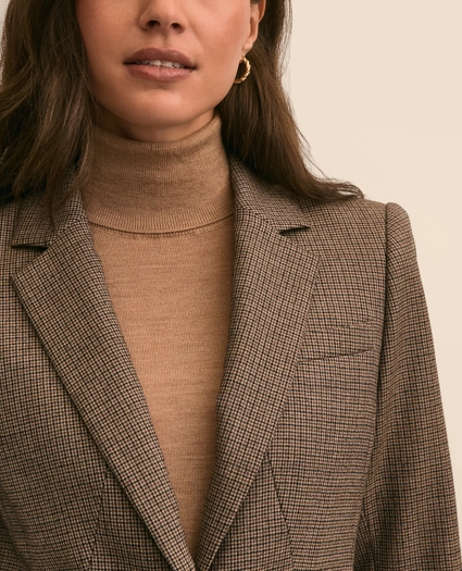 Wool Blend Houndstooth Jacket, image 3