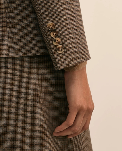 Wool Blend Houndstooth Jacket, image 6