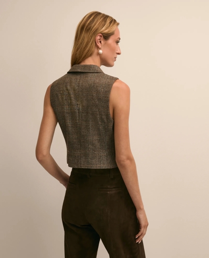 Wool Blend Plaid Vest, image 4