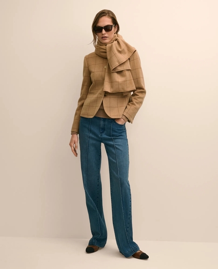 Camel Hair Windowpane Jacket, image 2