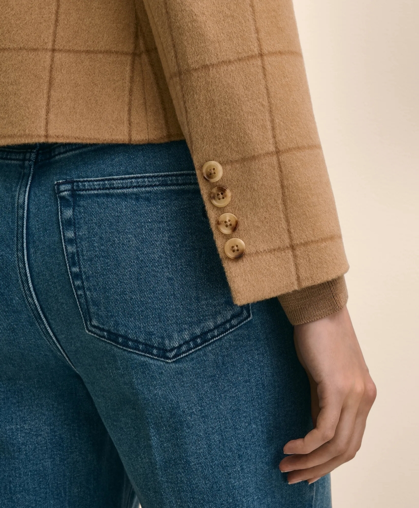 Camel Hair Windowpane Jacket, image 5