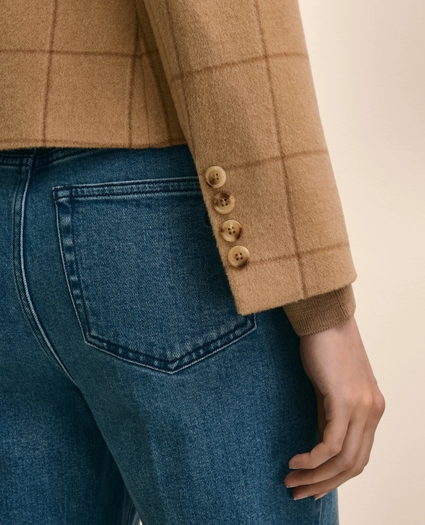 Camel Hair Windowpane Jacket, image 5