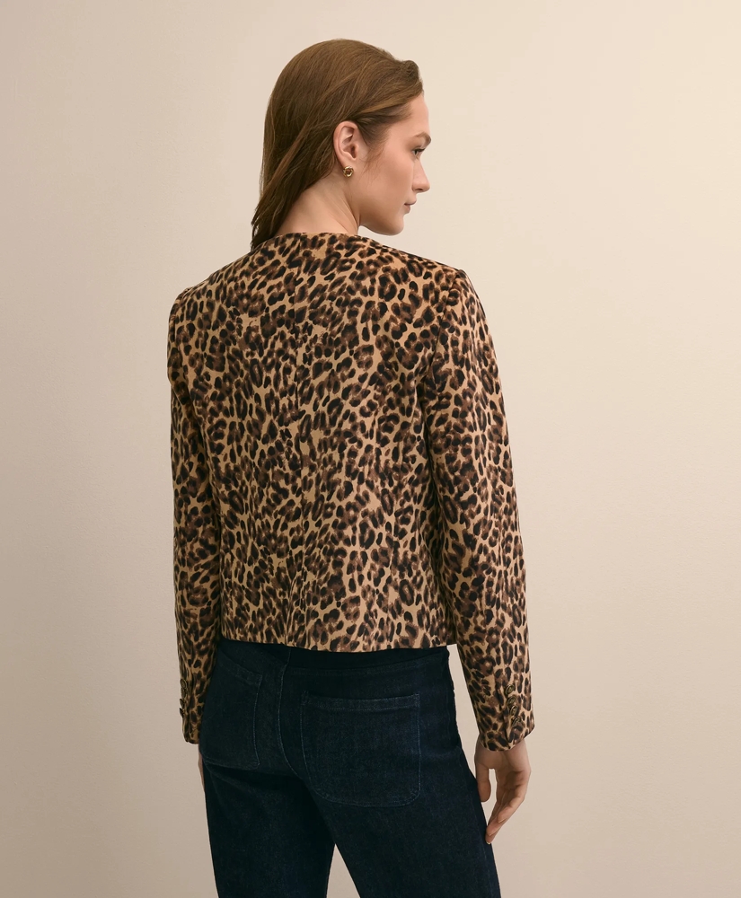 Velveteen Leopard Motif Jacket, image 4