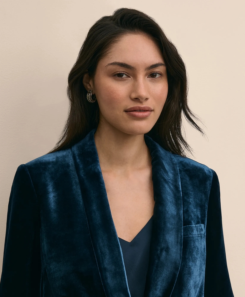 Silk Blend Velvet Dinner Jacket, image 3