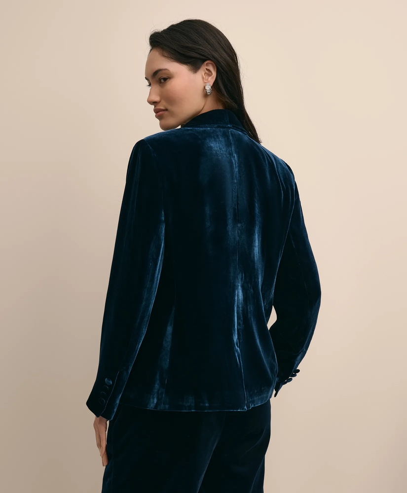 Silk Blend Velvet Dinner Jacket, image 4
