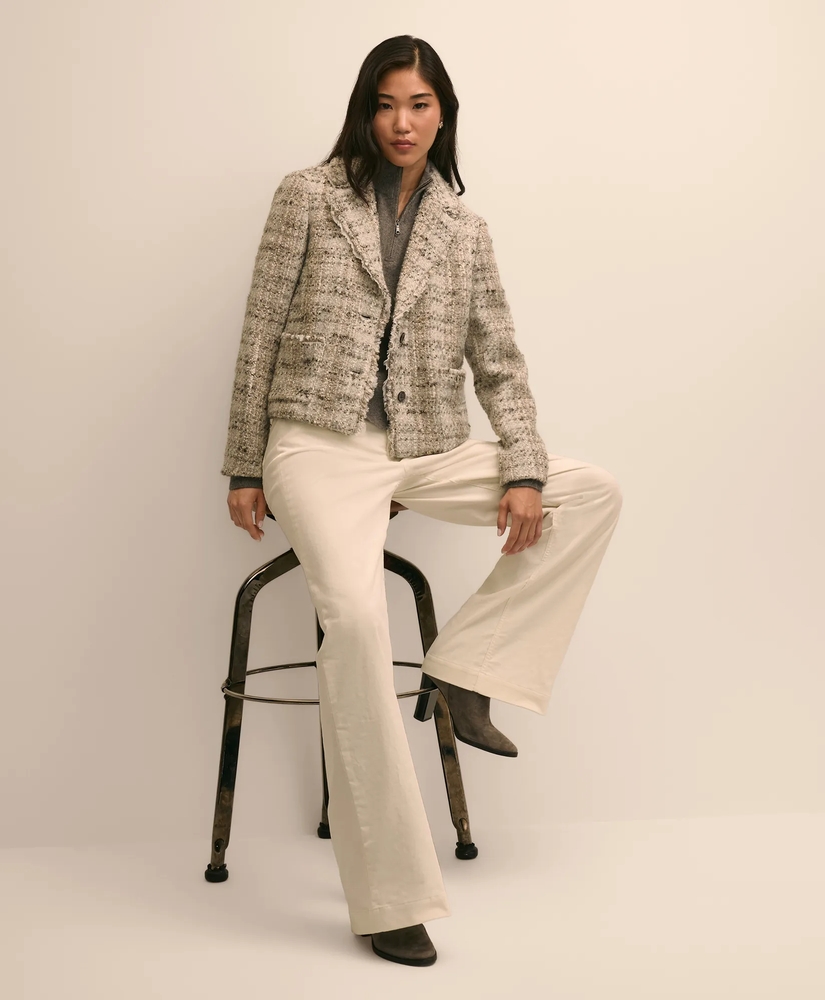 Cotton-Wool Blend Boucle Jacket, image 2