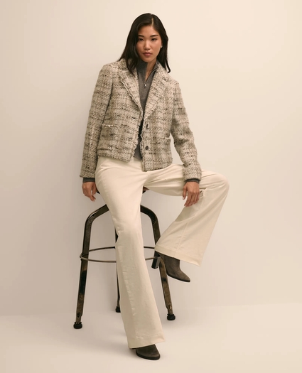 Cotton-Wool Blend Boucle Jacket, image 2