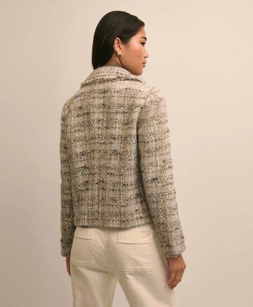 Cotton-Wool Blend Boucle Jacket, image 4