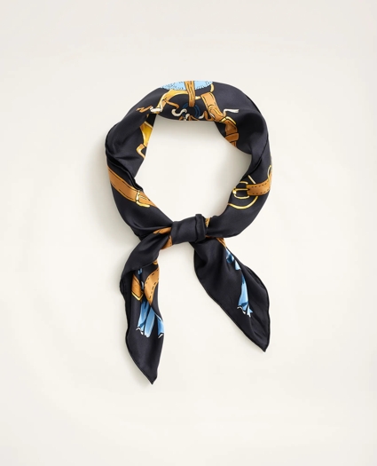 Silk Equestrian Saddle Scarf, image 2