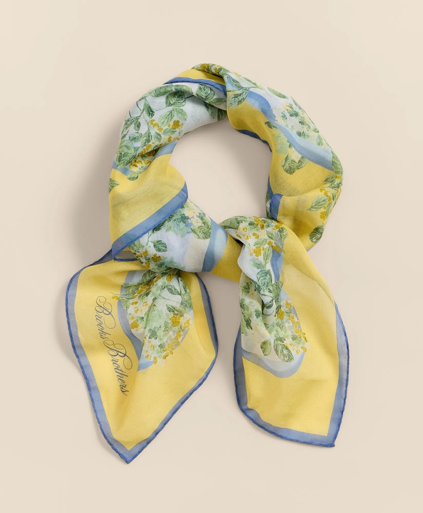 Cotton-Silk Floral Scarf, image 3